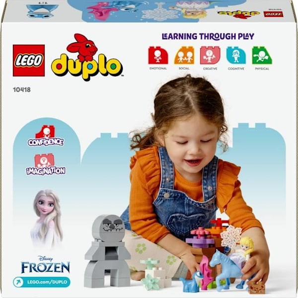 LEGO DUPLO | Disney 10418 Elsa och Bruni i den förtrollade skogen, byggleksak Flerfärgad
