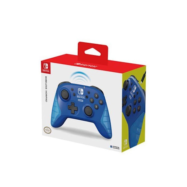 Spilcontroller - HORI - Nintendo Switch - Batterilevetid 15 timer - Blå Blå