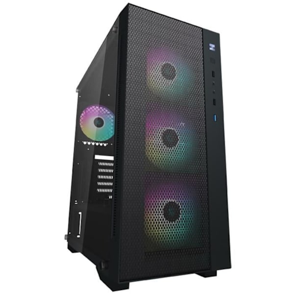 PC-kabinet - DEEPCOOL - MATREXX 55 Mesh ADD-RGB 4F (Sort) - Kabinet uden strømforsyning - Midtower - E-ATX format Sort