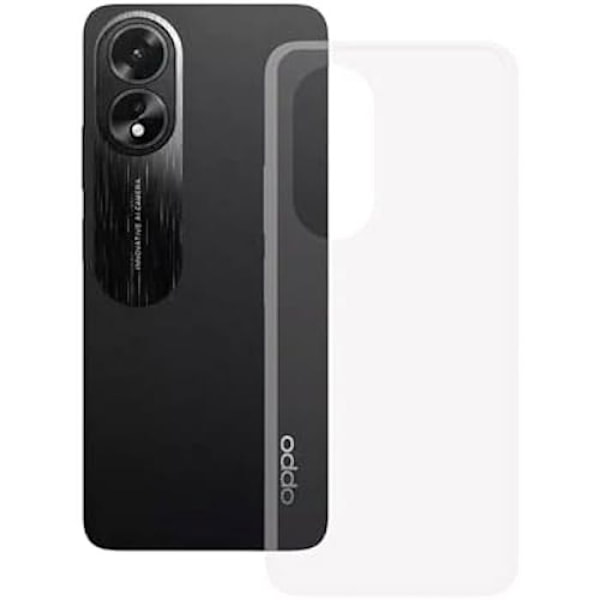 Transparent mjukt fodral - KSIX SMART YOUR TECH - OPPO A78 - Anti-fingeravtryck - Motståndskraftig - Lättvikt transparent
