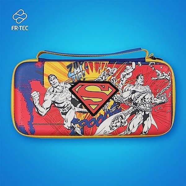 Officiellt licensierad DC FRTEC bär- och förvaringsväska för Nintendo Switch, OLED och Lite - Superman