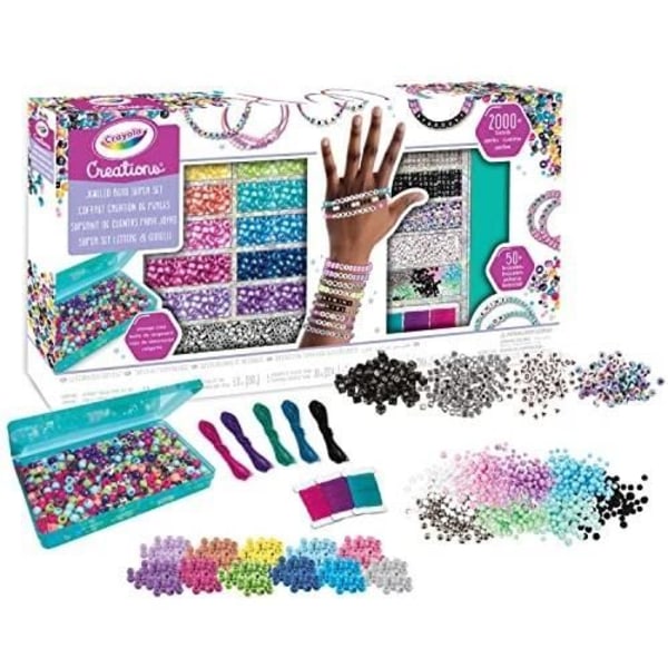 CRAYOLA - KREATIONER, SUPER SET BOGSTAVER OG PERLER, KREATIV AKTIVITET OG
