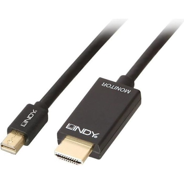 LINDY Mini DisplayPort - HDMI 4K30 -kaapeli (DP:passiivinen) - 1 m