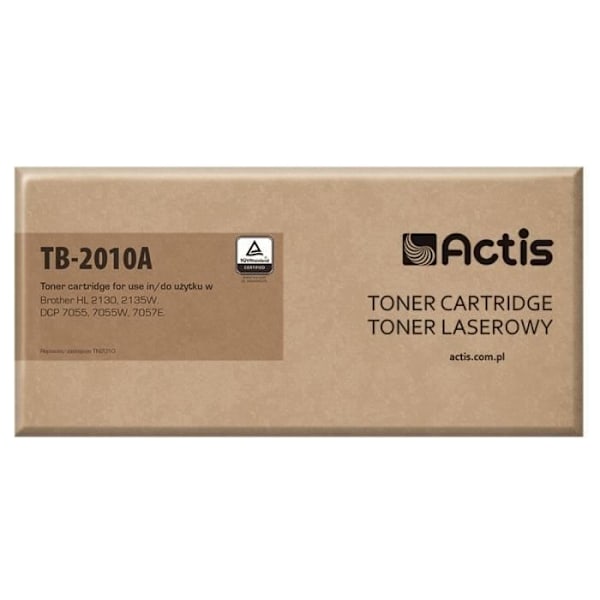 Laserpatron ACTIS - Brother TN-2010 - Sort