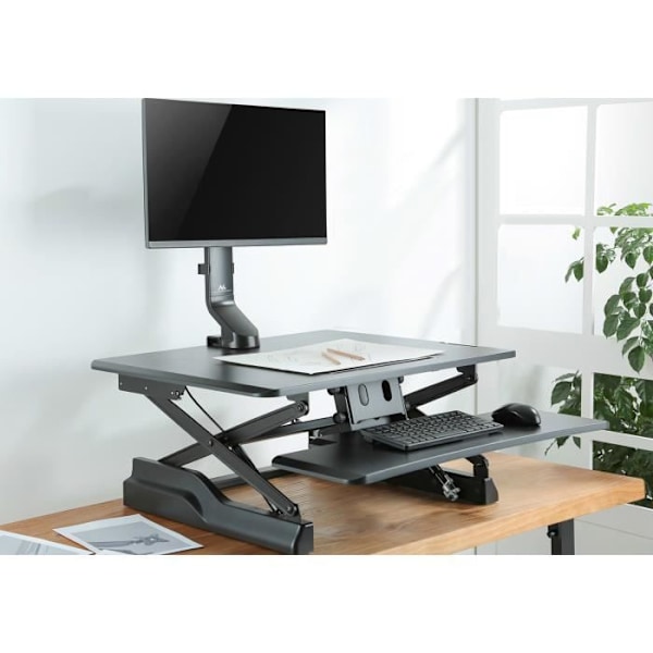 Support på skrivebord Maclean MC-853 til skærm 17 "-32" 8 kg med kabelhåndtering, kompatibel med MC-848 og MC-849.
