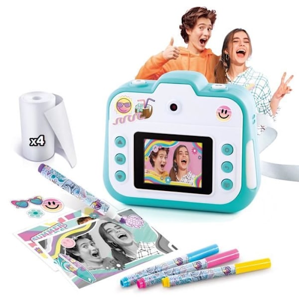 Canal Toys - Photo Creator - Softe kamera med øjeblikkelig udskrivning - Begrænset udgave - Termisk udskrivning, uden blæk - CLK 028