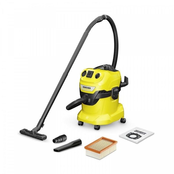 Kärcher støvsuger - 1.628-272.0 - Kärcher WD 4 P V-20/5/22 - Sort, Gul 20 L 1000 W