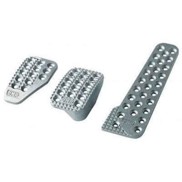 Kit med 3 aluminiumpedaler til BMW - OMP - længere acceleratorpedal - 60x100mm - 60x210mm
