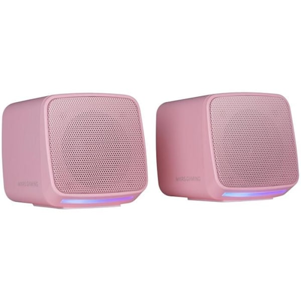 Kompakta Högtalare - Mars Gaming - MS-PRO - 10W - RGB Flöde - 3.5mm Jack Rosa