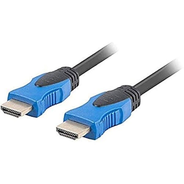 HDMI kabel - LANBERG - CA-HDMI-20CU-0030-BK - 3 meter - Guldbelagte hanstik - Opløsning 3840x2160 Svart