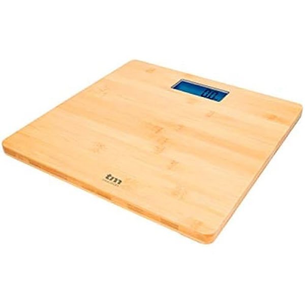 Digitaalinen kylpyhuonevaaka - TM ELECTRON - TMPBS023 - Bambu - Ultraohut - LCD-näyttö 84x41 mm Bambu