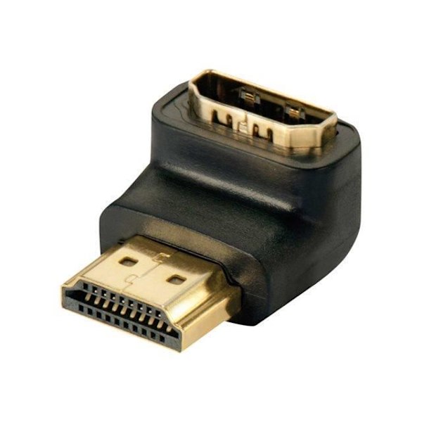 HDMI-adapter - Lindy - 41085 - Vinkel 90° nedad - Kompatibel med FullHD 1080p - Sort