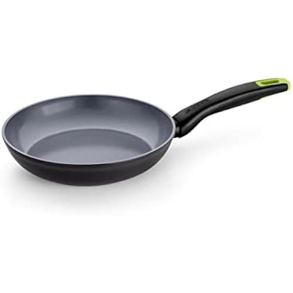 MONIX Eco Nature - Genanvendt smedet aluminium stegepande, forstærket non-stick keramik, alle varmekilder inklusive induktion, 26 cm