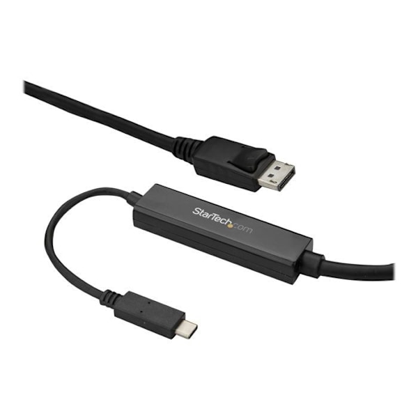 STARTECH 3m USB-C DisplayPort 4K 60Hz -sovitinkaapeli - musta - ensimmäinen pää: 1 x USB Type C Uros Thunderbolt 3