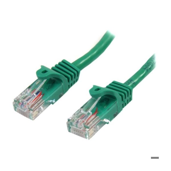 Cat5e UTP netværkskabel uden krog - 50 cm Grøn - Anti-snag RJ45 Ethernet ledning - Patch kabel - STARTECH