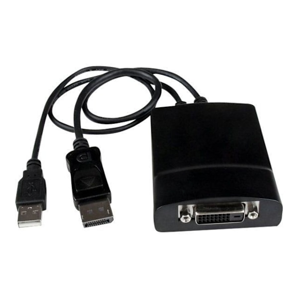 Aktiivinen DisplayPort-DVI-D-kaksoislinkkisovitin - STARTECH.COM - 2560 x 1600 - Musta - 37 cm