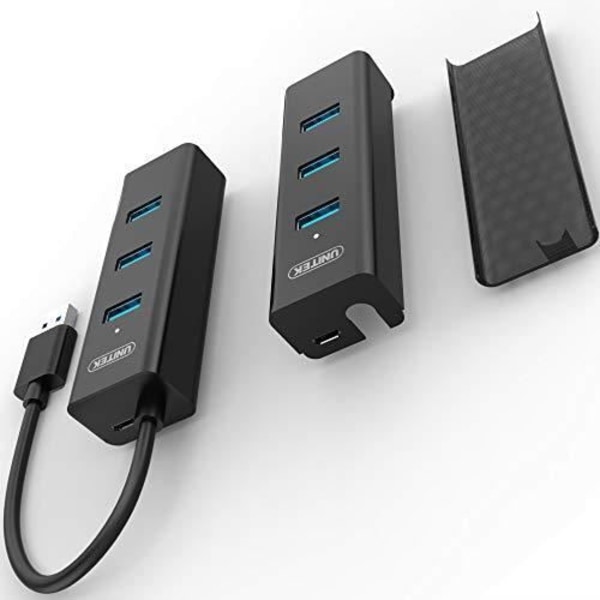 Unitek Y-3089 Hub 4 Porttia USB 3.0 Musta