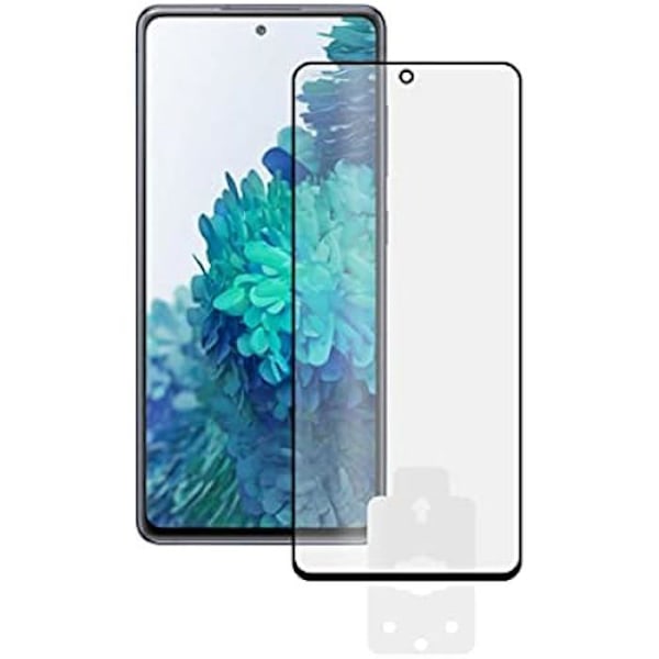 Skärmskydd - KSIX - Galaxy S20 FE 5G - 2.5D härdat glas - Reptålig - Svart Svart