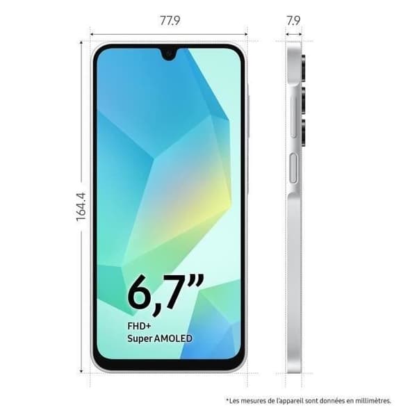 SAMSUNG Galaxy A16 Smartphone 128GB Grå Grå
