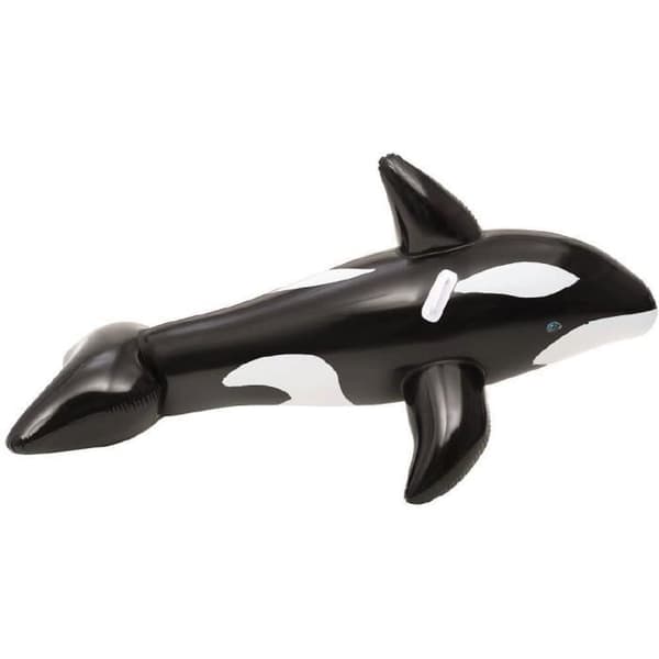 Ridetube - BESTWAY - Orca - 203x102cm Sort og hvid