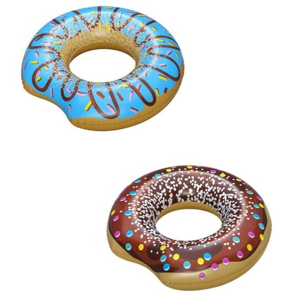 Bouée - Bestway - Donut - Multifarvet - Til børn og voksne - Nem at transportere Flerfärgad
