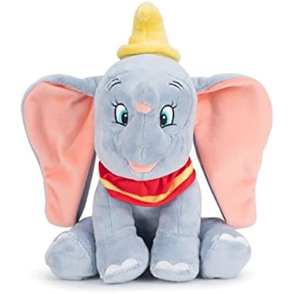 Plys legetøj - SIMBA - Dumbo - 25 cm - Grå - Disney Prinsesser Grå