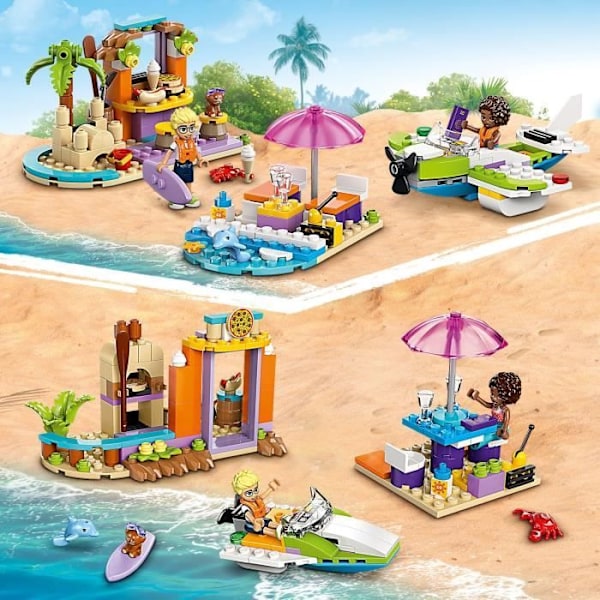 LEGO Friends 42672 Den kreativa strandresväskan - Byggspel för tjejer från 5 år och uppåt Flerfärgad