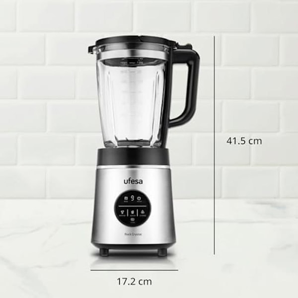 Multifunktionel Mixeur - UFESA - Rock Crystal - 1800W - Glaskande 1,75L - 6 Blade i Rustfrit Stål