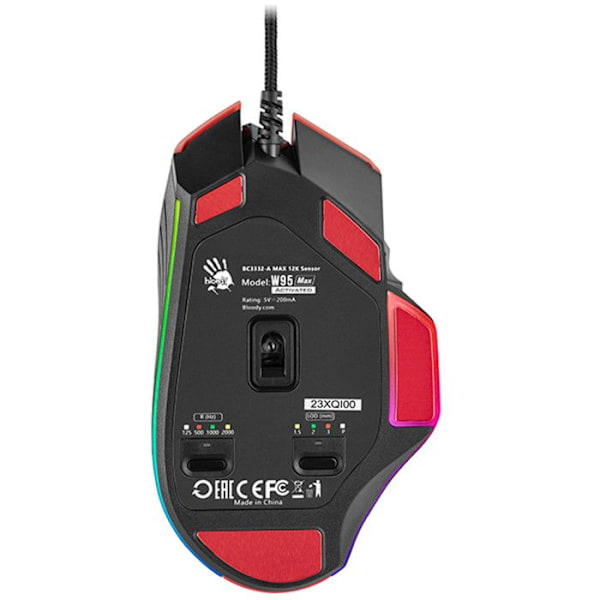 Souris A4TECH BLOODY W95Max USB Sports Rød A4TMYS47257