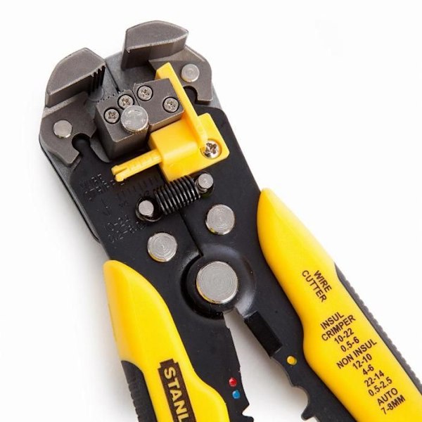 Automaattiset kuorintapihdit - STANLEY FMHT0-96230 - Kupari- tai alumiinikaapeleille 10 mm² asti - Valkoinen