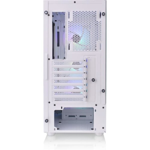Mid Tower PC-fodral utan strömförsörjning - THERMALTAKE S200 TG ARGB (Vit) - ATX/Micro ATX - 3x120mm A-RGB - USB 3.0/2.0 - Härdat glas