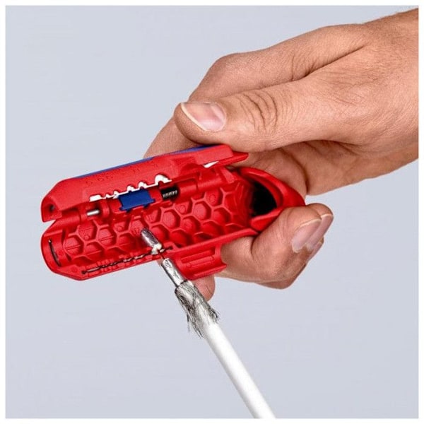 ERGOSTRIP® universal afisoleringsværktøj - KNIPEX - 16 95 01 SB Röd