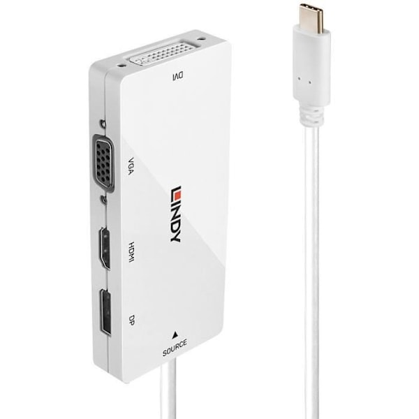 LINDY USB 3.1 Type C til Multi-AV Converter