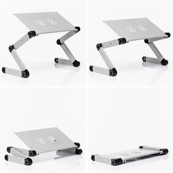 Justerbart bord - InnovaGoods - Omnible - Aluminium - Fällbart - Multipositioner