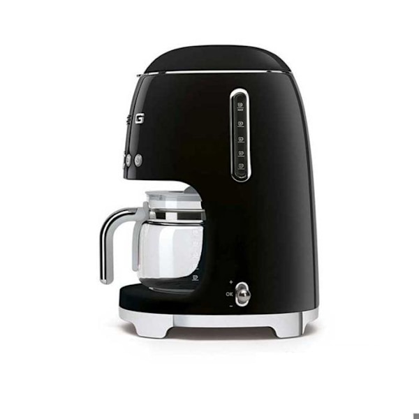 SMEG DCF02BLEU filterkaffebryggare - 10 koppar - 1050W - 1950-tal - Svart