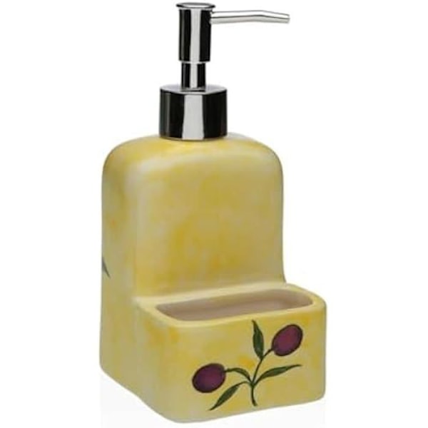 Sæbedispenser - VERSA - Dolomite Oliven - Keramik - ABS - 9 x 18,5 x 8 cm Flerfärgad