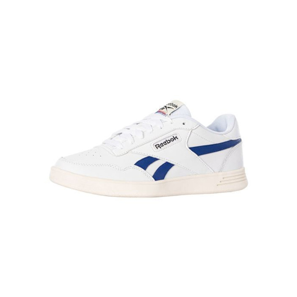 Kengät - Reebok - Court Advance - Nahka - Valkoinen - Nauhat - Litteät Ftwr hvid / kridt / klassisk kobolt 42
