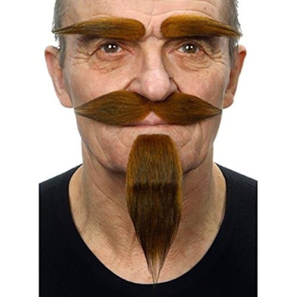 Dräkt - VIVING KOSTYMER - Mustasch - One Size - Flerfärgad - Blandad vuxen Flerfärgad