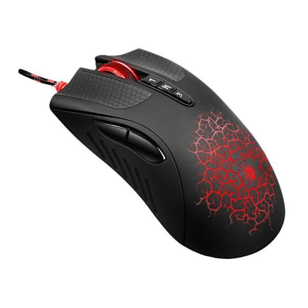 Souris A4TECH BLOODY Blazing A90A Aktiveret A4TMYS47224 - efterfølgeren til den populære model A9 Sort, Rød