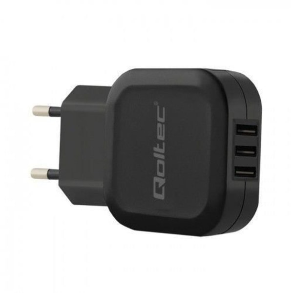 Qoltec 17W 5V 3.4A 3x USB - 50191 Sort