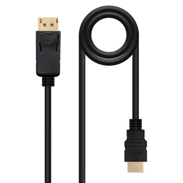 Nanokaapeli 10.15.4301. Kaapelin pituus: 1 m, Liitin 1: DisplayPort, Liitin 2: HDMI. Kestävän kehityksen sertifikaatit: RoHS.