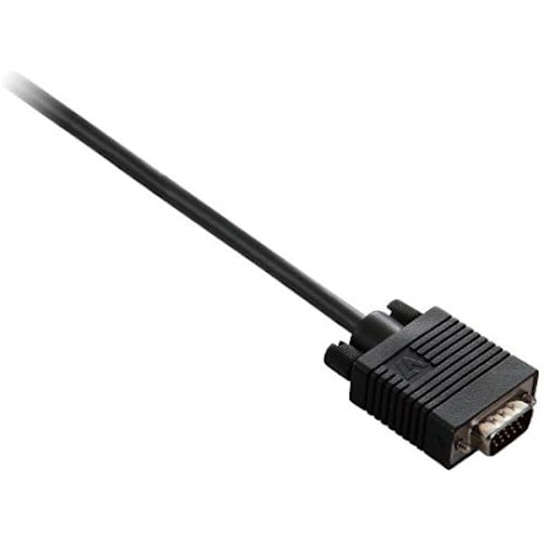 VGA-kabel - V7 - 2M - Sort - HD-15 VGA han - Hanstik på begge sider