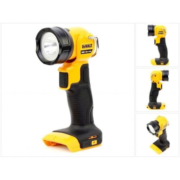 LED-lamppu XR 18 V ilman akkua - DEWALT - DCL040 musta, Keltainen