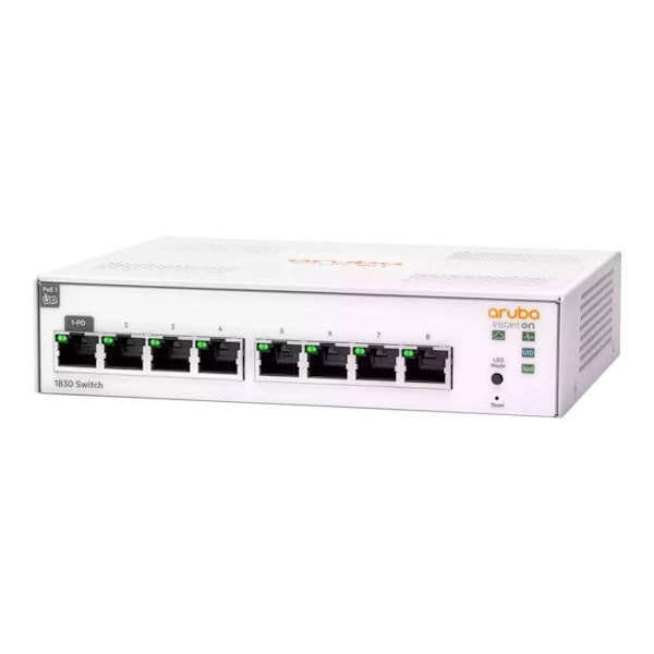 NETWORK, Switch, Standalone Switch, HPE Aruba Ion 1830 8g Sw tekniset tiedot 8N LAN-portit RJ-45 LAN-portin tyyppi ja nopeus