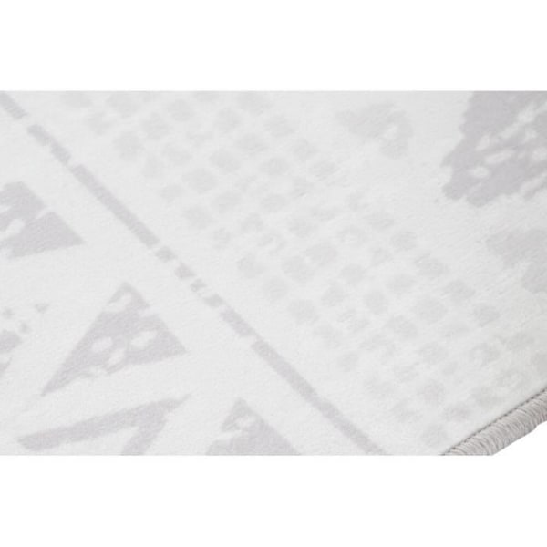 beige valkoinen ikat-matto (200 x 290 x 0,4 cm)