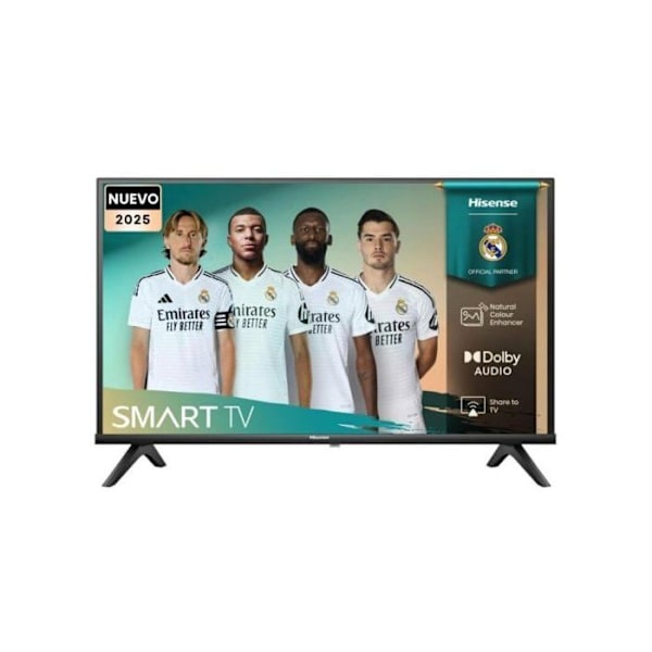 Hisense LED 32A4Q 32? HD Smart TV Dolby DTS HD Uden Rammer Spiltilstand Sort