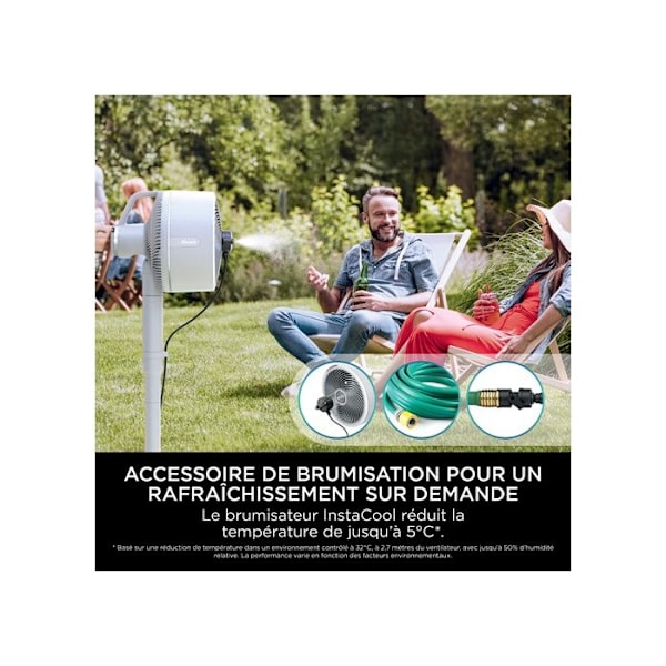 Fläkt - Shark - FlexBreeze - Ultrarapid - Med eller utan sladd - 5 hastigheter Vit