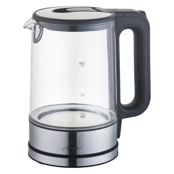 Trådløs elektrisk kedel MAESTRO MR-053 1.7L glas og rustfrit stål belyst 2200W