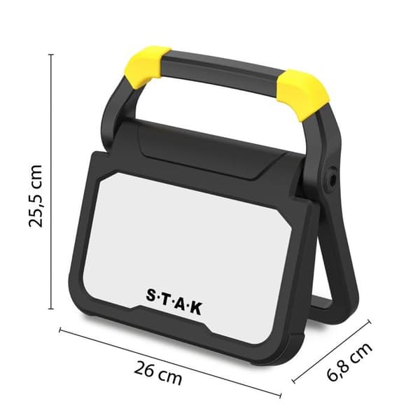 Piles - X-BLAST 65W: LED-områdbelysning med 3m kabel, 6500lm