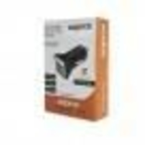 DOBBELT USB CIGAR LIGHTER ADAPTER 3.1A SORT GODKENDT